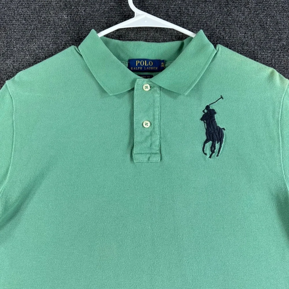Polo Ralph Lauren Polo Shirt Mens XL Extra‎ Large Big Pony Classic Fit Short